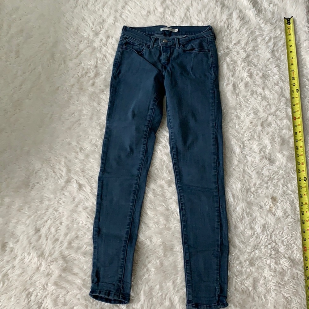 Levi’s blue jeans denim super skinny size 27